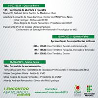 Programação - I Encontro dos Avançados do Brasil