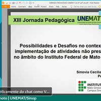 XIII Jornada Pedagógica “Entre saberes e fazeres docentes, dialogos em tempos de ensino remoto” - UNEMAT Sinop