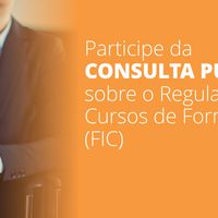 CONSULTA PÚBLICA SOBRE O REGULAMENTO DOS CURSOS FIC/IFMT